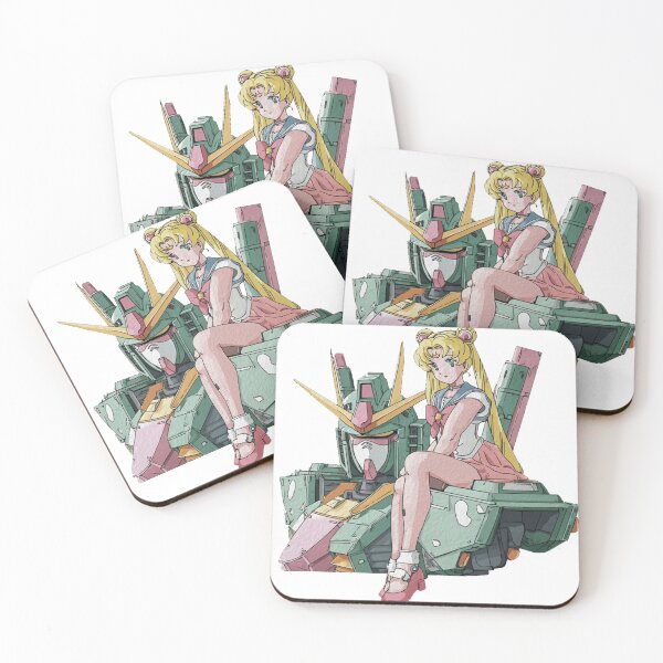 Item preview, A Meeting of Worlds: Sailor Moon and the Gundam designed and sold by pastel.moonwave.