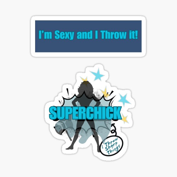 Item preview, Superchik - Axe Knife Hatchet Throwing T-Shirt Gifts designed and sold by Bad Girlz Axe.