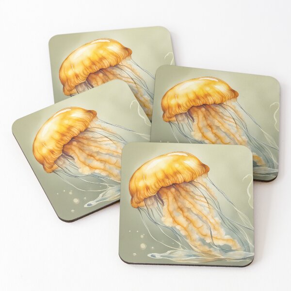 Item preview, Golden Jellyfish designed and sold by CalmnessbyChoice.
