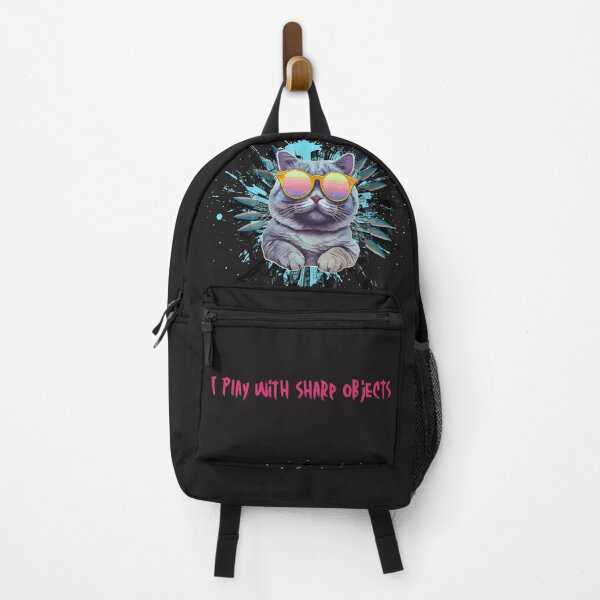 Item preview, I Throw Sharp Objects Backpack - Axe Knife Hatchet Throwing T-Shirt Gifts designed and sold by Bad Girlz Axe.