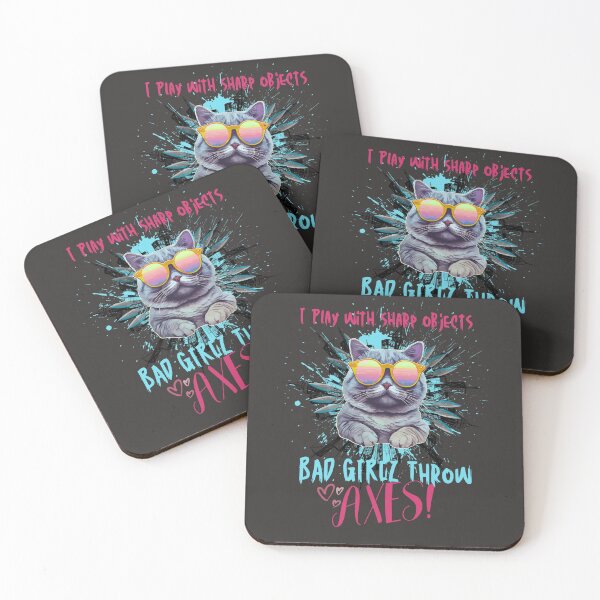 Item preview, I throw sharp objects - Axe Knife Hatchet Throwing T-Shirt Gifts designed and sold by Bad Girlz Axe.