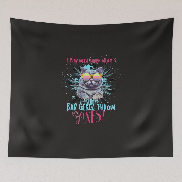 Item preview, I throw sharp objects - Axe Knife Hatchet Throwing T-Shirt Gifts designed and sold by Bad Girlz Axe.