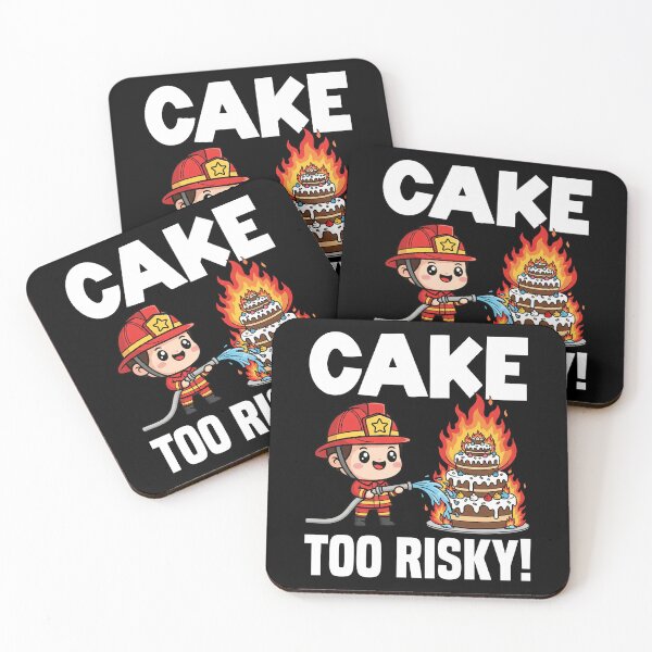 Item preview, CAKE? TOO RISKY! - BIRTHDAY GIFT designed and sold by KEF Custom.