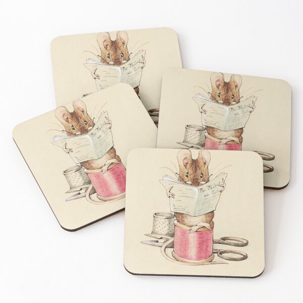 Item preview, Mouse Reading vintage classic Beatrix Potter artwork designed and sold by Vintage Designs +.