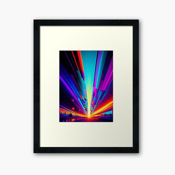 Item preview, Neon Roadway Abstract Art designed and sold by Esterlane.