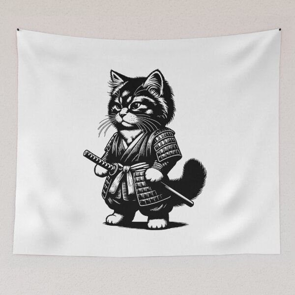 Item preview, Samurai Cat designed and sold by FLEXsDESIGN.