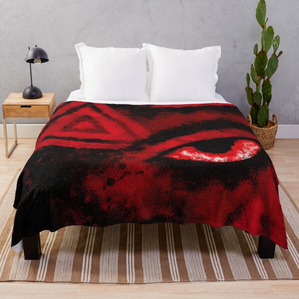 Item preview, Blood Red Eye with Grunge Triangles Pattern designed and sold by bubblegoth.