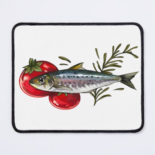 Artikelvorschau, Sardinen und Tomaten süßes Fischdesign entworfen und verkauft von auphanlm.