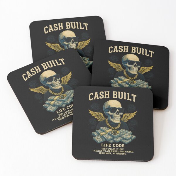 Item preview, Cash Built – Hustle Skull Grind Mode Design designed and sold by Wizard-shop1.