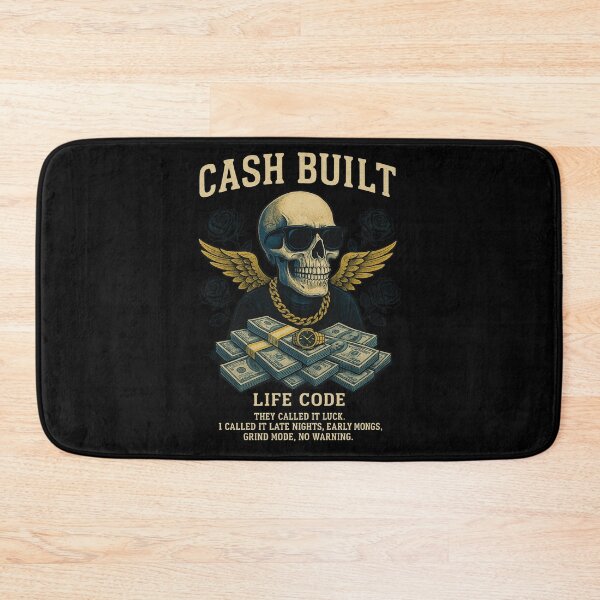 Item preview, Cash Built – Hustle Skull Grind Mode Design designed and sold by Wizard-shop1.