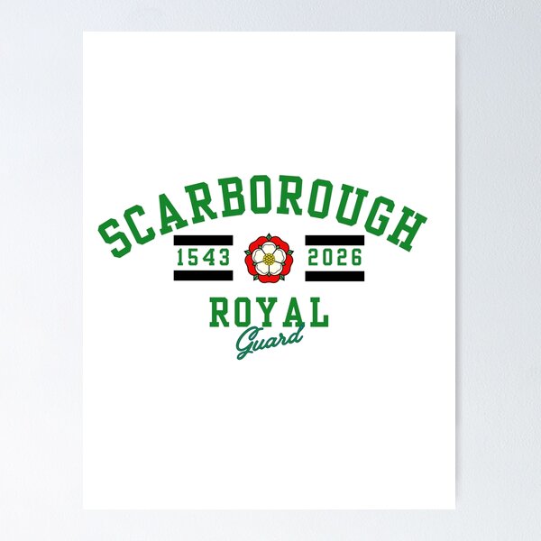Item preview, Scarborough Royal Guard athletic shirt designed and sold by ScarbyGuard.