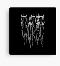 IJGW Black Metal Canvas Print
