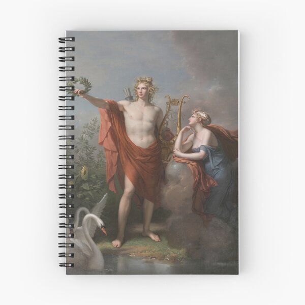 Item preview, Apollo, God of Light, Eloquence, Poetry and the Fine Arts with Urania, Muse of Astronomy, 1798. Charles Meynier (French, 1768–1832) designed and sold by Vintage Designs +.