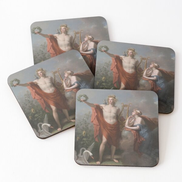 Item preview, Apollo, God of Light, Eloquence, Poetry and the Fine Arts with Urania, Muse of Astronomy, 1798. Charles Meynier (French, 1768–1832) designed and sold by Vintage Designs +.