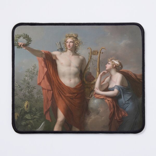 Item preview, Apollo, God of Light, Eloquence, Poetry and the Fine Arts with Urania, Muse of Astronomy, 1798. Charles Meynier (French, 1768–1832) designed and sold by Vintage Designs +.