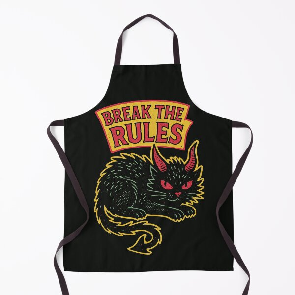 Item preview, Break the Rules – Devil Cat Rebel Retro Punk Design designed and sold by Victor Shadehorn.