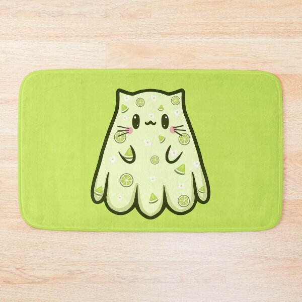 Item preview, Lime Sheet Ghost Cat designed and sold by KilkennyCat Art.