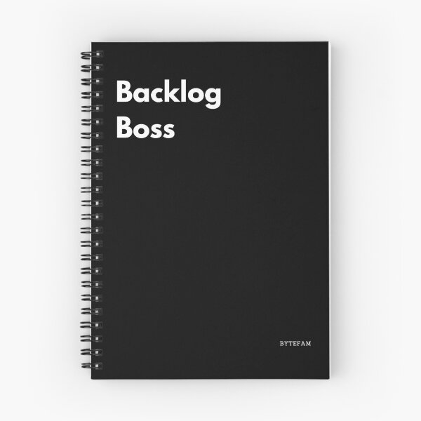 Item preview, Backlog Boss – Agile & BA Notebook designed and sold by ByteFam.