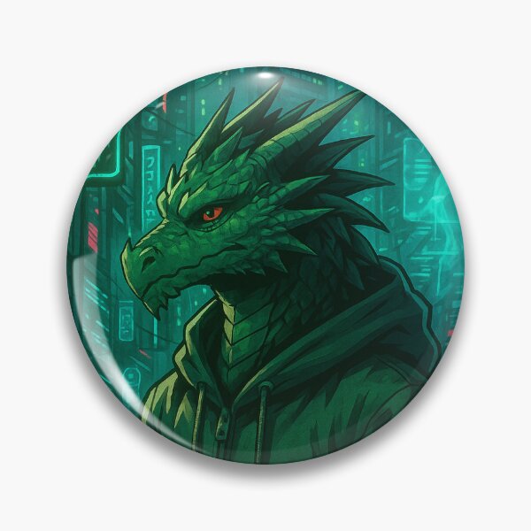Artikelvorschau, „Green Tech Dragon | Hoodie im Grid“ entworfen und verkauft von 207Emporium.