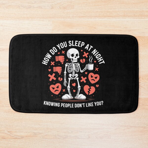 Item preview, How Do You Sleep At Night Knowing People Don't Like You - This funny gift is perfect for someone who loves sarcasm, dark humor, and confidently lives without caring what others think. designed and sold by ZyziowskyArt.