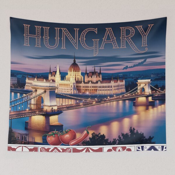 Item preview, Hungary: Romantic Budapest at Dusk designed and sold by LSVart.
