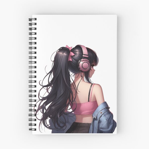 Item preview, A Girl in casuals, wearing headphones and turning to the side designed and sold by sks-ai-artist.