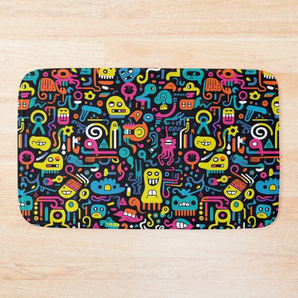 Item preview, Funky Neon Doodles designed and sold by fabinthelab.
