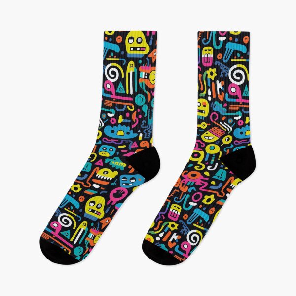Item preview, Funky Neon Doodles designed and sold by fabinthelab.