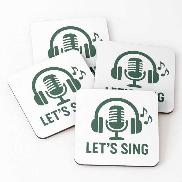 Item preview, Let’s Sing – Mic & Headphones Music Logo Design designed and sold by The-Daily-Drape.