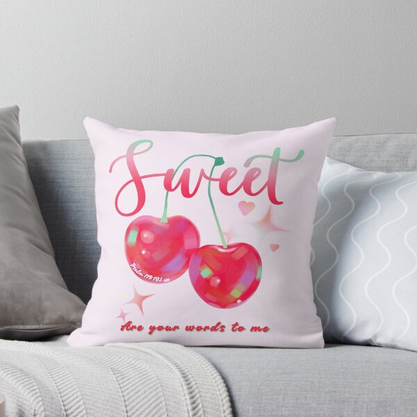 Item preview, Sweet Are Your Words - Cute Cherry Scripture  designed and sold by Joy Apparent.