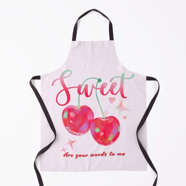 Item preview, Sweet Are Your Words - Cute Cherry Scripture designed and sold by Joy Apparent.