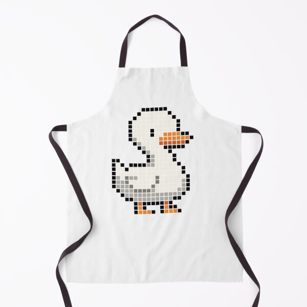 Item preview, Pixeled duck (white) designed and sold by Brain Fart Buffet.