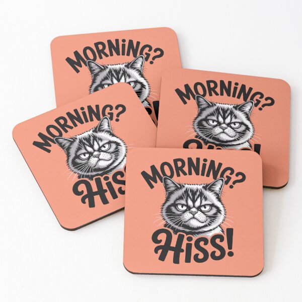 Item preview, Morning Hiss Meme designed and sold by ThreadCultureAU.