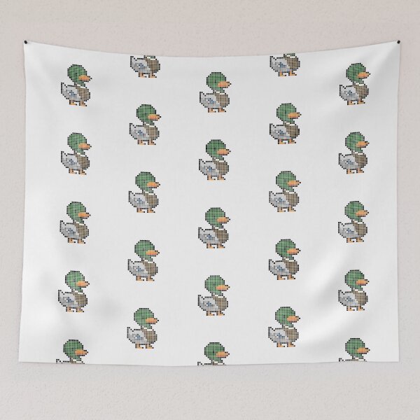 Item preview, Pixeled duck (male) designed and sold by Brain Fart Buffet.