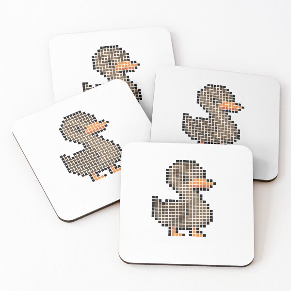 Item preview, Pixeled duck (female) designed and sold by Brain Fart Buffet.