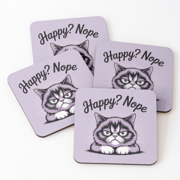 Item preview, Happy? Nope Meme designed and sold by ThreadCultureAU.