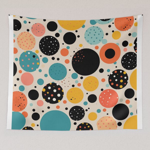 Item preview, Retro Polka Dot Party designed and sold by fabinthelab.