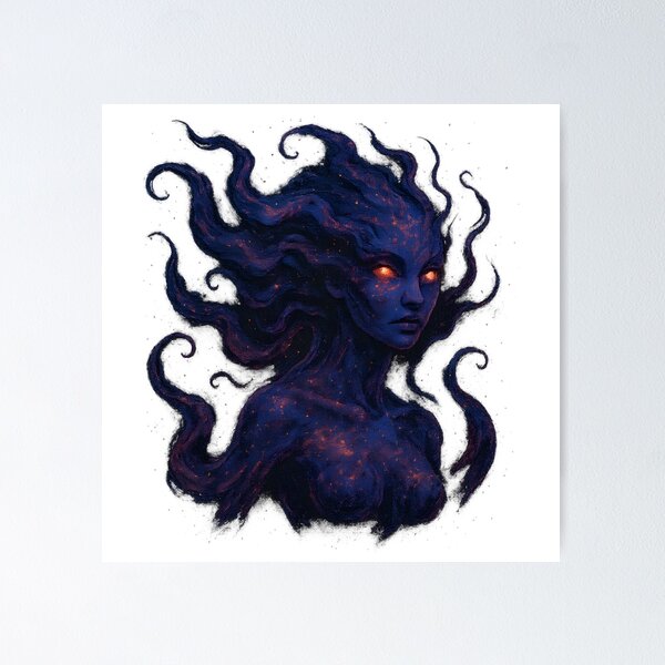 Item preview, "Nebula Siren – Celestial Entity from the Stars" designed and sold by OrbitOdyssey.