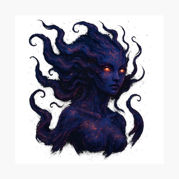 Item preview, "Nebula Siren – Celestial Entity from the Stars" designed and sold by OrbitOdyssey.