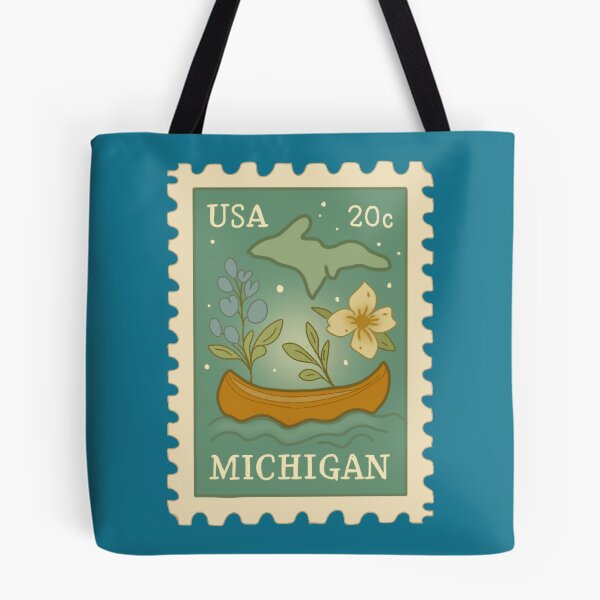 Item preview, Michigan State Stamp  designed and sold by Peachanddaisy.