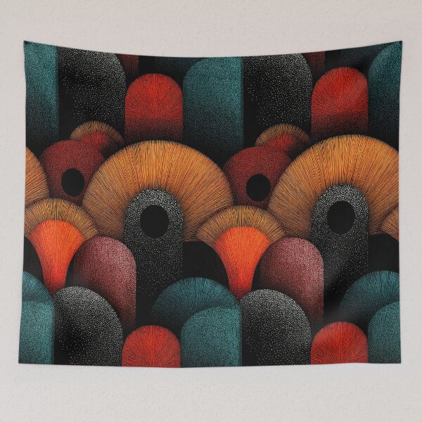 Item preview, Abstract Textural Arches & Fans – Vibrant Modern Digital ArtAbstract Textural Arches & Fans – Vibrant Modern Digital Ar designed and sold by The Art Morpher.