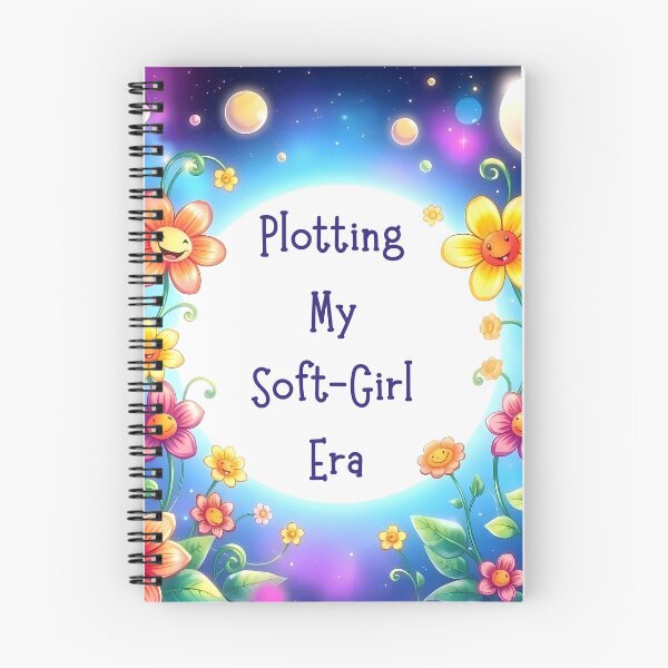 Item preview, Plotting My Soft Girl Era – Floral Notebook for Romanticizing Life, Healing & Feminine Energy designed and sold by Pandi-makes.