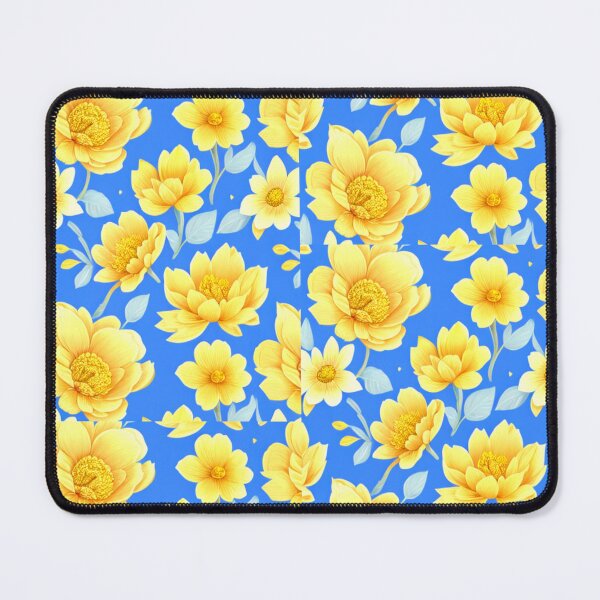 Item preview, Yellow Flower on Blue 2 designed and sold by RivehArt.