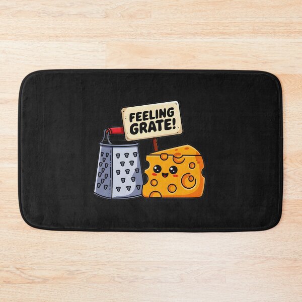 Item preview, Feeling Grate | Cute Cheese and Grater Pun For Food Lovers designed and sold by ViktoonShirts.