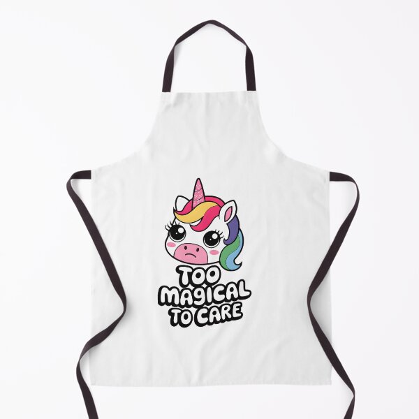 Item preview, Too Magical To Care - Cute Kawaii Unicorn Quote For Girls designed and sold by ViktoonShirts.