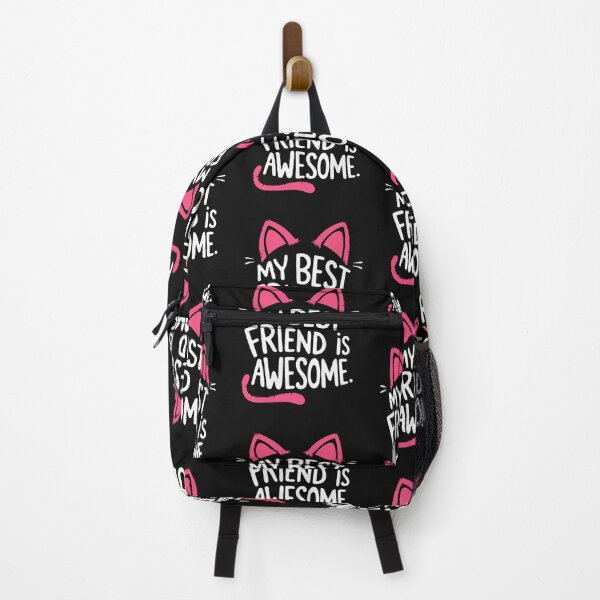 Item preview, My Best Friend Is Awesome – Cute Cat Ears For Cat Lovers and Besties designed and sold by ViktoonShirts.