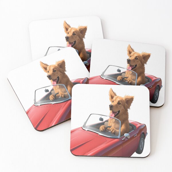 Item preview, Golden Retriever Taking the Wheel designed and sold by Danivique.
