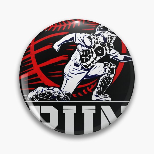 Item preview, Run I Dare You Bold Baseball Catcher Quote For Confident Players designed and sold by ViktoonShirts.