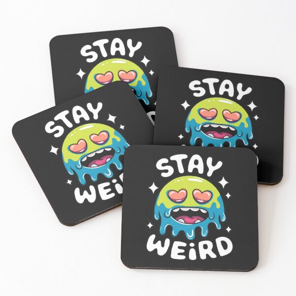 Item preview, Stay Weird Funny Positive Quote Monster Art For Unique Vibes designed and sold by ViktoonShirts.