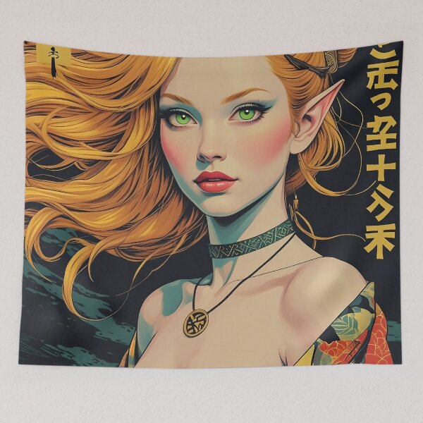 Item preview, Elf woman from the west - Japanese style,  Scythianshead design  designed and sold by Scythianshead .